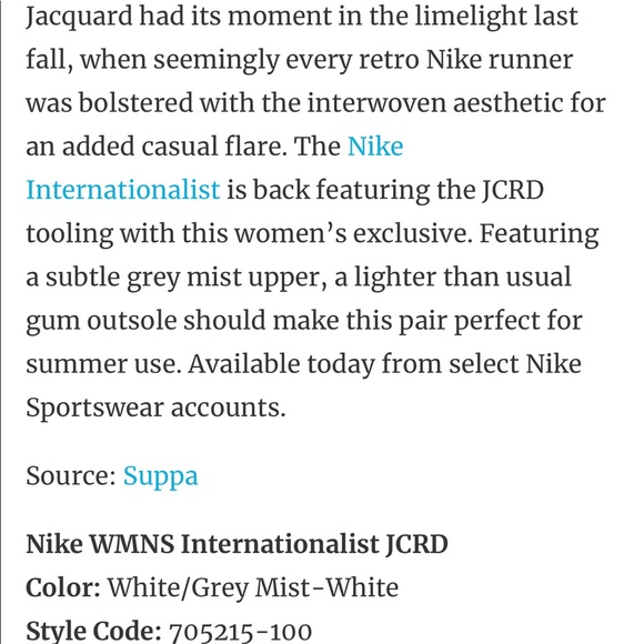 Nike Internationalist JCRD white / grey mist - Picture 4 of 6